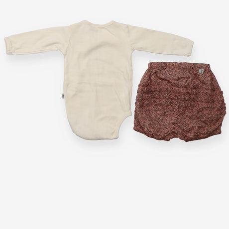 Dandelion bodysuit with floral bloomers