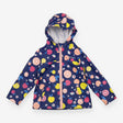 Raincoat Blue Fruit and Daisy Print