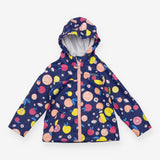 Raincoat Blue Fruit and Daisy Print