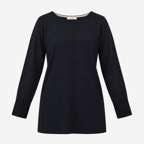Jumper Dress Navy Blue Long Sleeves Si