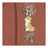 Brown sleep suit with little fox