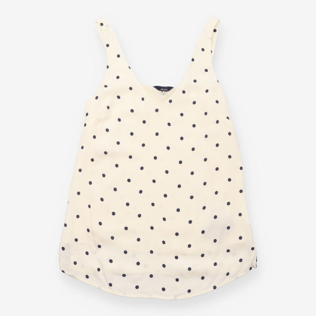 Kyra Polka Dot Cami Top Cream Black Spot