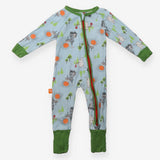 Sleepsuit Moomin blue green cuffs