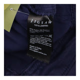 Dark Navy Blue 97% Cotton Stretch Chino High Waist