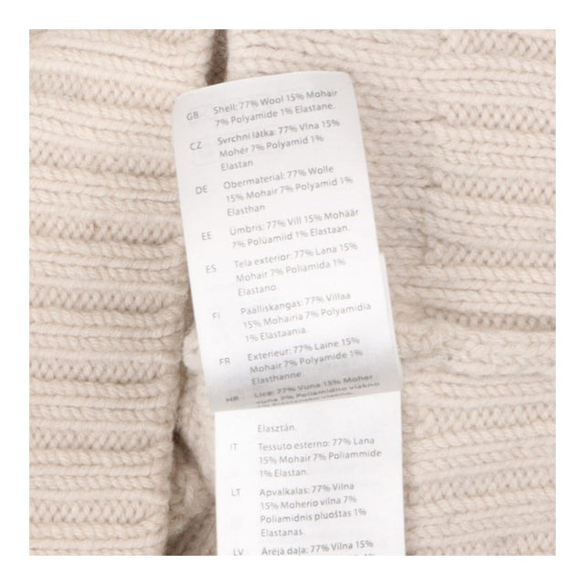 Textured v neck mohair knit vest