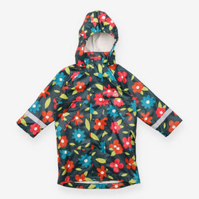 Fishermans coat blue large flowers