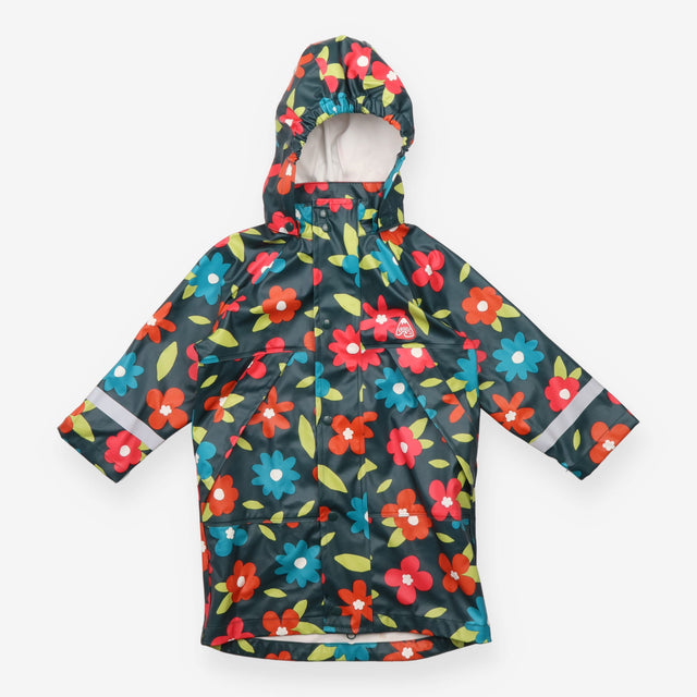 Fishermans coat blue large flowers