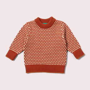 Ginger Diamonds Cosy Knitted Jumper