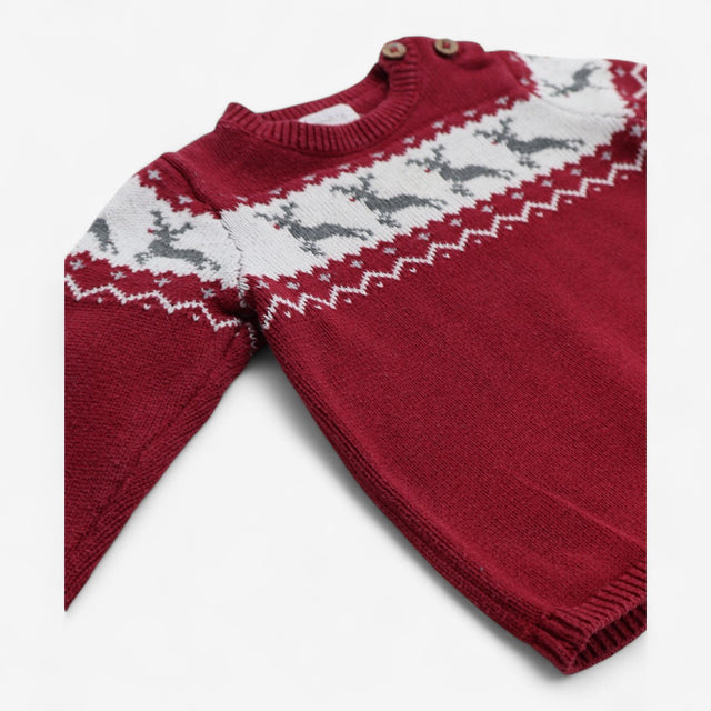 Jumper Red with reindeer