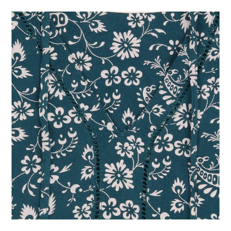 FatFace Teal Green Paisley Floral Notch Neck Tunic