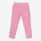 Cord pink pull up trousers