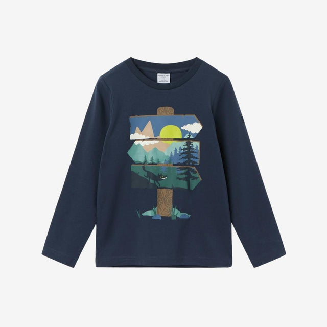 Adventure print long sleeve tee