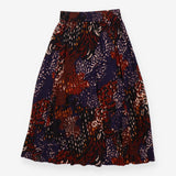 Midi Skirt Abstract Animal Print