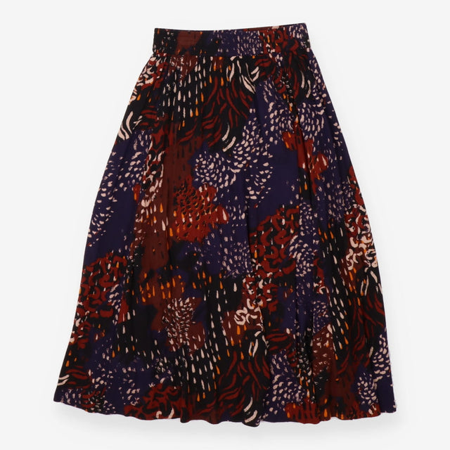 Midi Skirt Abstract Animal Print