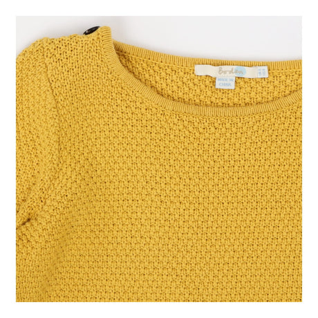 Sweater mustard with button details