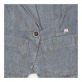 Paul Smith Pink Made in Italy Denim Blazer Jacket 