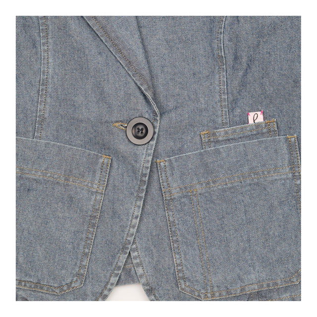 Paul Smith Pink Made in Italy Denim Blazer Jacket 