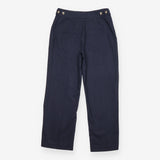 Club Monaco Navy Blue Textured Tailored Trousers