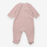 Pink Fleece Sleepsuit with Stars