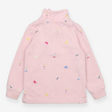 Pink Light House Half Zip Sweater