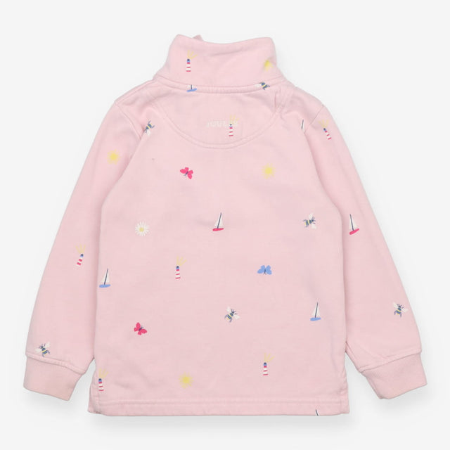 Pink Light House Half Zip Sweater