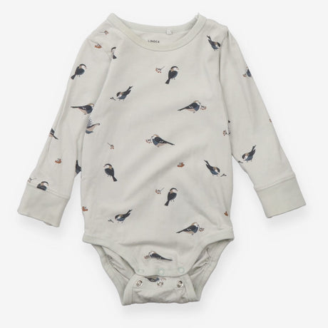Bodysuit and Leggings Outfit - Bird Print