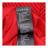 Fit and Flare Dress Red Textured Sleeveless V Neck