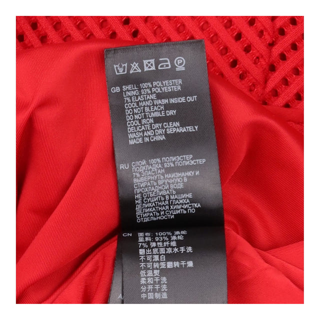 Fit and Flare Dress Red Textured Sleeveless V Neck