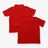 2 pack red polo shirts