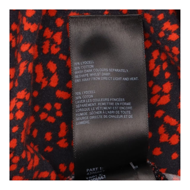 Red Black Animal Leopard Print Lyocell Cotton High