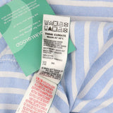 Shirt LS blue white stripe