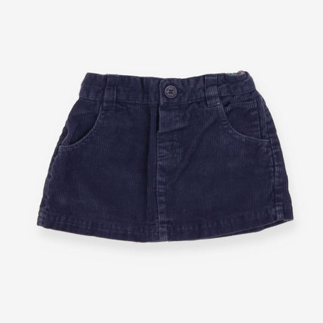 Cord Teal Navy Skirt