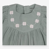 Sage Green Dress with Waffles 
