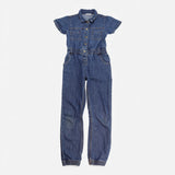 Blue denim jumpsuit 5 buttons
