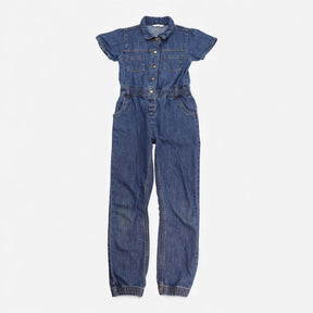 Blue denim jumpsuit 5 buttons