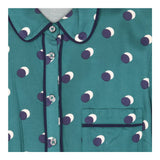 Dress green with polka dot