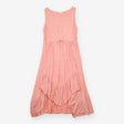 Dress Pink Ditsy Floral Viscose Tie Waist Midi