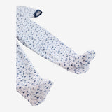Sleepsuit white velour blue boats and anchors 