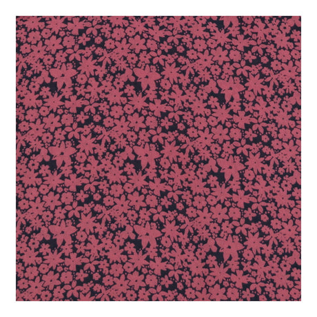 Ditsy floral high neck blouse top, pink and navy
