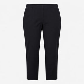 Navy Tailored Straight Leg Stretch Trousers