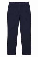 Trousers Navy Tailored Tapered Leg