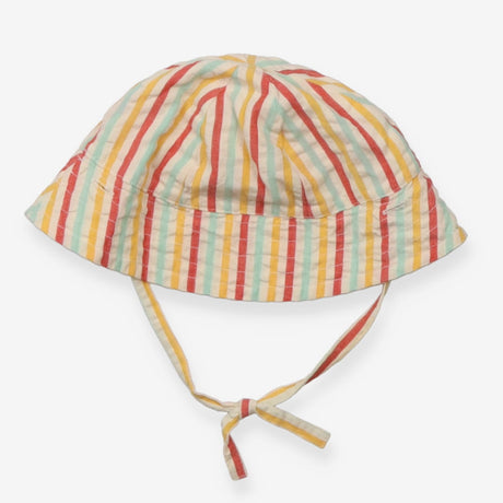 Sunhat cream stripes strap