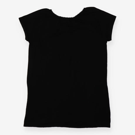 T-shirt black with lace detail - maternity