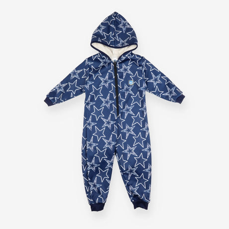 Afterswim waterproof furlined onesie blue stars