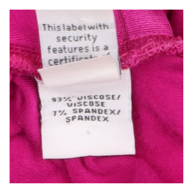 Draped Top Fuchsia Pink Asymmetric Cowl Detail
