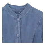 Linen Jacket Navy Blue Bullfinch Button Front