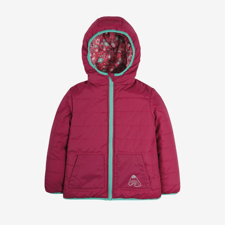 Reversible Toasty Trail Jacket Pink Mountain Flora