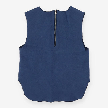 Cashmere Wool Blue Structured Vest – Women’s Winte
