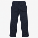 Cotton Stretch Chino Trousers Navy Blue