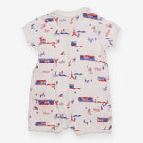 Romper White Paris Nautical 